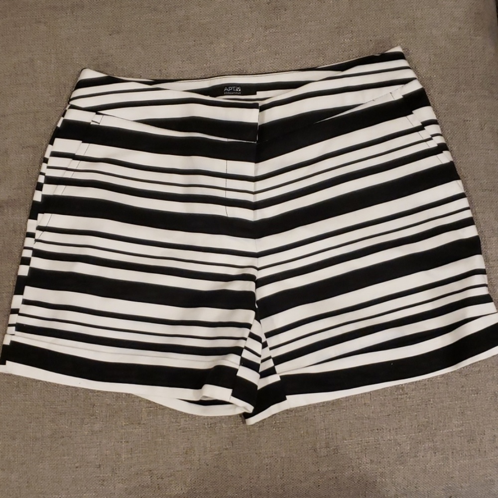 High Waisted Striped Shorts